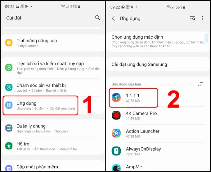 Cách mở ứng dụng đã ẩn bằng Cài đặt