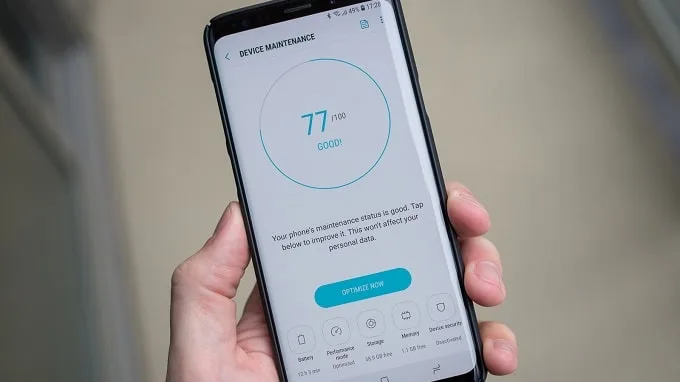 Tối ưu các ứng dụng chạy pin trên Galaxy S9 Plus