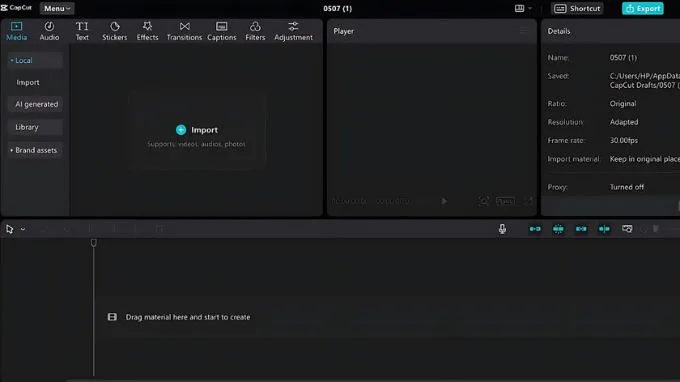 Cách làm mờ một phần video trên CapCut PC