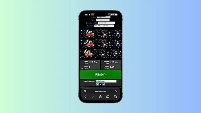 Truy cập trang TestUFO để kiểm tra kết quả