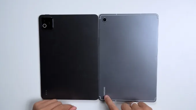So sánh Xiaomi Pad 8 vs Galaxy Tab S10 FE về thiết kế
