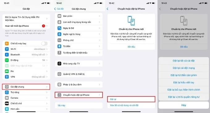 Cách đặt lại iPhone như mới trong phần Cài đặt
