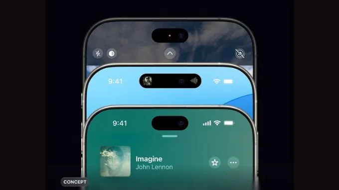 Thiết kế Dynamic Island trên iPhone 17 Pro nhò gọn hơn
