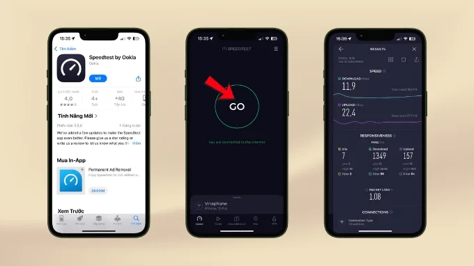 Người dùng dễ dàng kiểm tra tốc độ WiFi trên điện thoại qua Ookla
