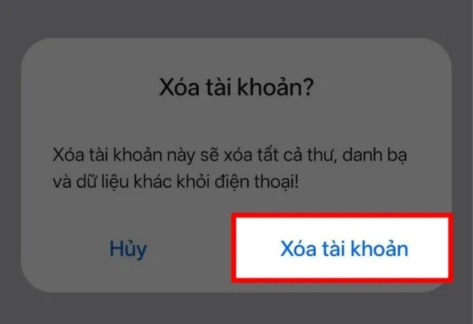 Phân biệt đăng xuất và xóa vĩnh viễn tài khoản Google trên Realme