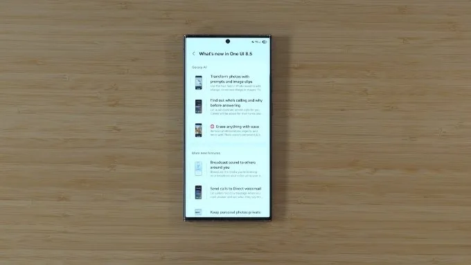 đánh giá One UI 8.5 trên Galaxy S23 Ultra Galaxy AI