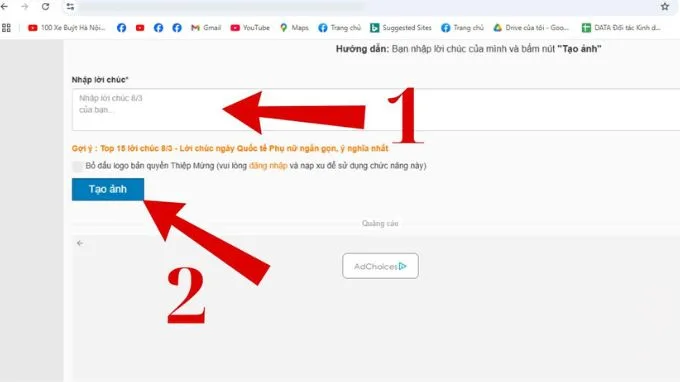 Làm thiệp 8/3 online đẹp tại trang web thiepmung.com