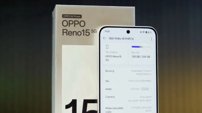 Reno 15 được trang bị con chip Snapdragon 7 Gen 4 mới nhất