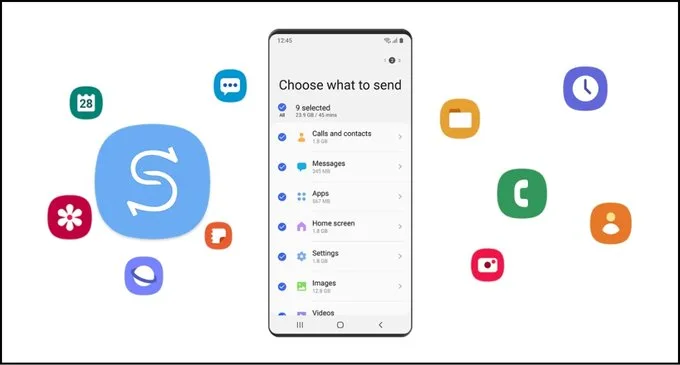 Tính năng Smart Switch chuyển dữ liệu từ Samsung sang Samsung