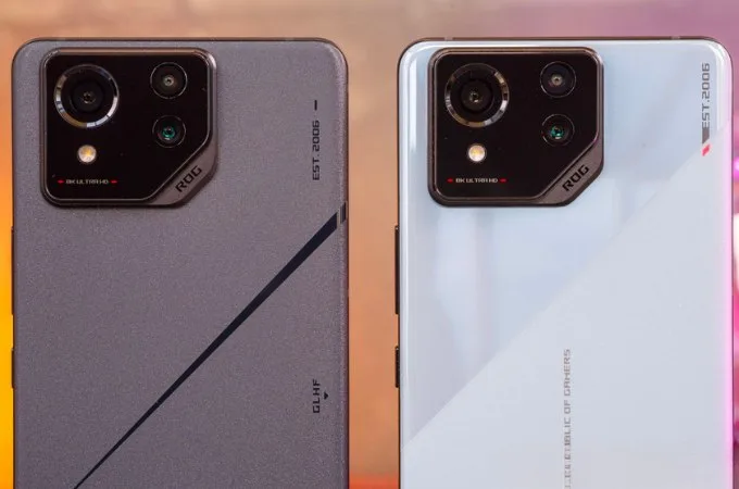 Cụm camera trên dòng ROG Phone 8 có phần vuông vức hơn thế hệ tiền nhiệm