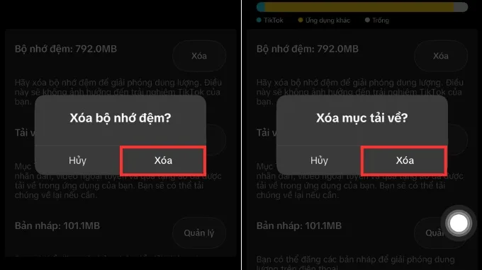 Cách giải phóng dung lượng TikTok chi tiết nhất