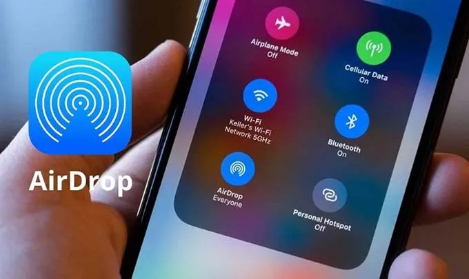 Kích hoạt AirDrop trên điện thoại