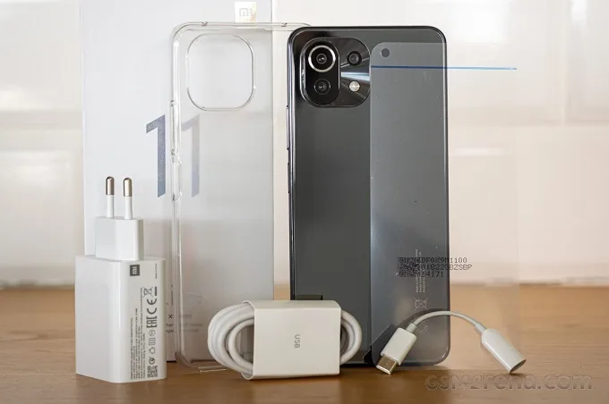 Phụ kiện kèm hộp Mi 11 Lite
