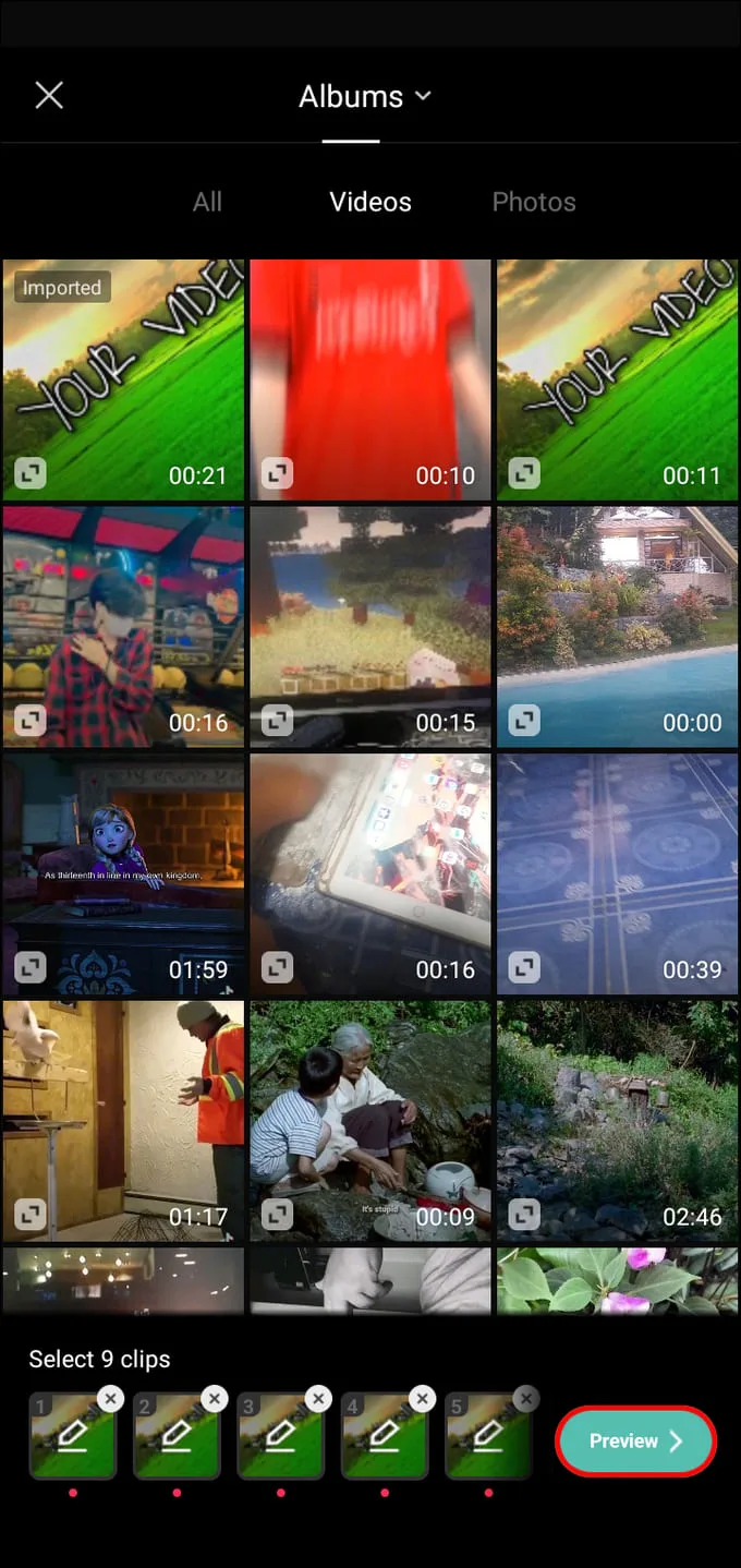 Cách xóa chữ Capcut và thêm mẫu từ Tiktok bước sáu