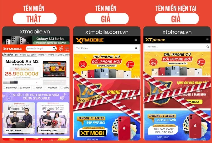 XTmobile phốt XTmobile giả mạo trang web