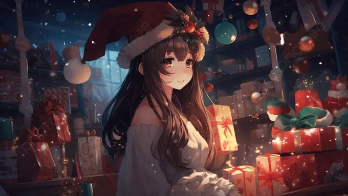 Hình nền Giáng sinh Anime cho máy tính