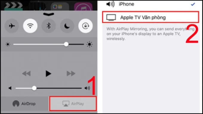 Kết nối iPhone với tivi bằng Wi-Fi
