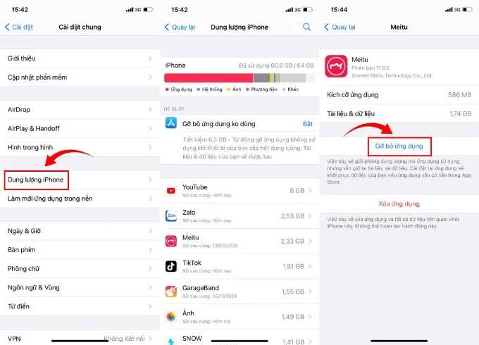 Giải phóng dung lượng bộ nhớ
