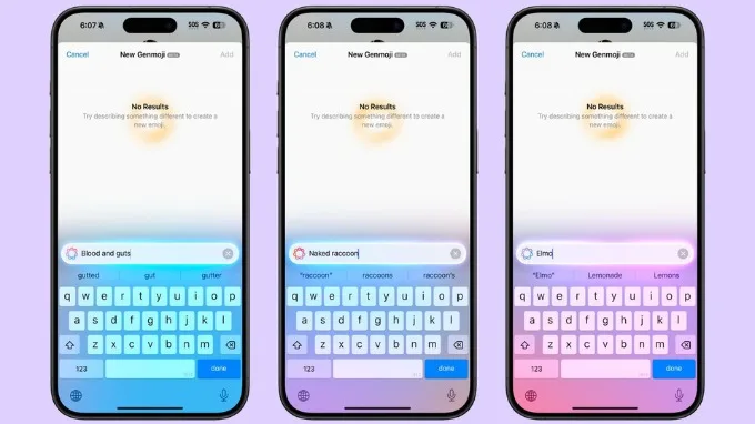 Lưu ý khi tạo Genmoji