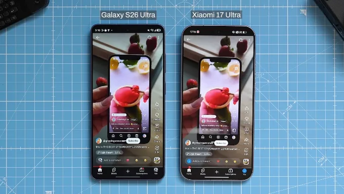 So sánh Galaxy S26 Ultra và Xiaomi 17 Ultra về màn hình, có thể thấy 2 hãng tập trung vào những công nghệ khác nhau