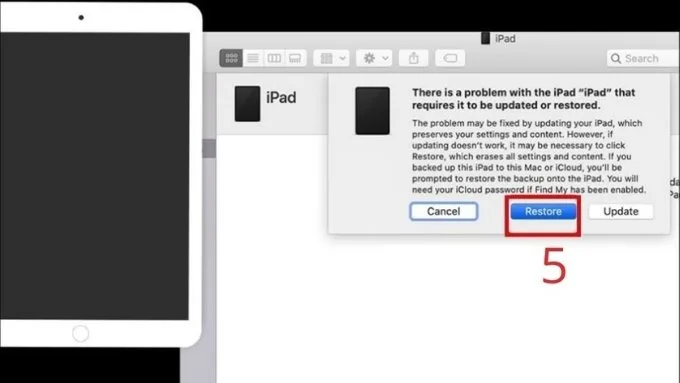 Cách mở iPad bị vô hiệu hóa bằng cách kết nối với iTunes