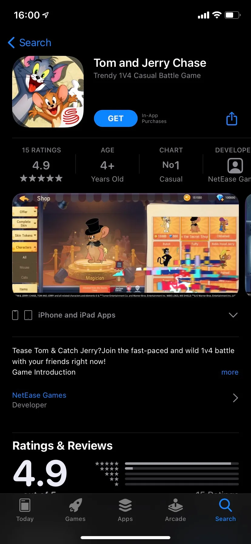 Hướng dẫn tải game Tom and Jerry: Chase trên iOS