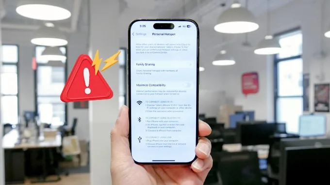 Nguyên nhân iPhone tự ngắt điểm truy cập cá nhân