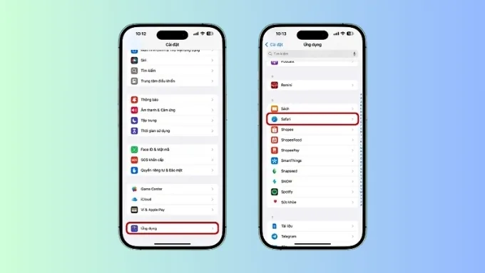 Mở ứng dụng Cài đặt trên iPhone