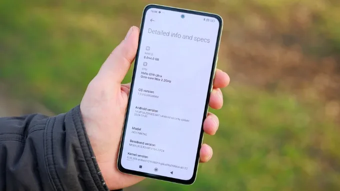 Xiaomi Redmi Note 14 sử dụng MediaTek Helio G99 Ultra