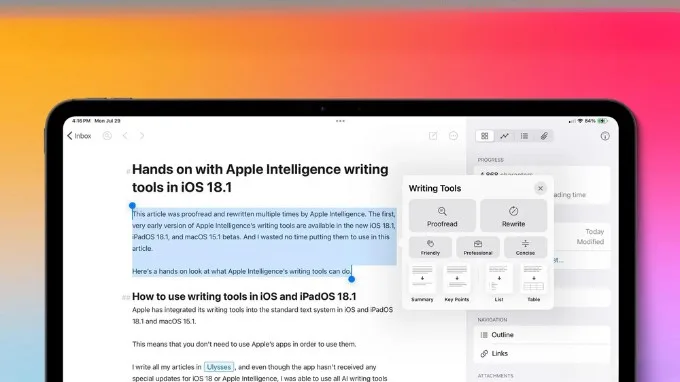Apple Intelligence công cụ Language Tools