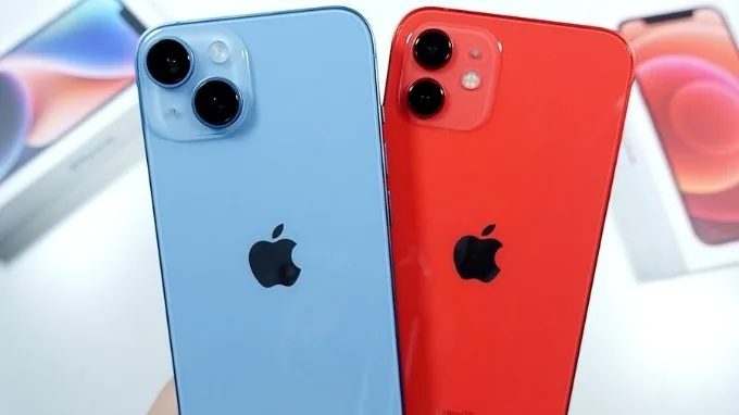 iPhone 14 và iPhone 12 có thiết kế khá tương đồng