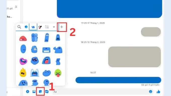 Cách tải nhãn dán trên Messenger cho máy tính