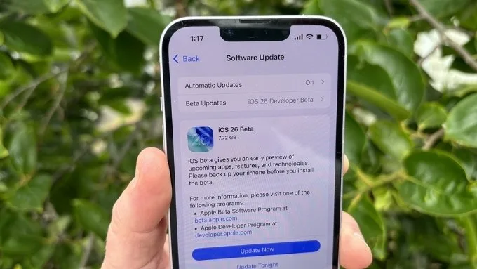 Cập nhật phiên bản iOS mới