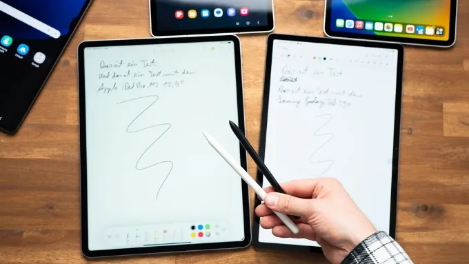 Nên mua iPad hay Samsung Tab khi so sánh về bút cảm ứng
