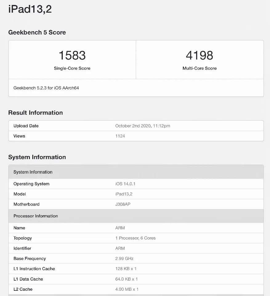 Điểm hiệu năng iPhone 12 với chip xử lý A14 Bionic lộ diện, nhanh hơn CPU thế hệ thứ 10 của Intel