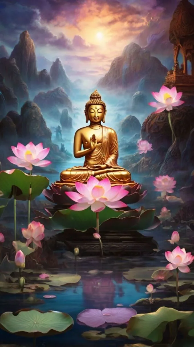 Hình nền hoa sen Phật giáo