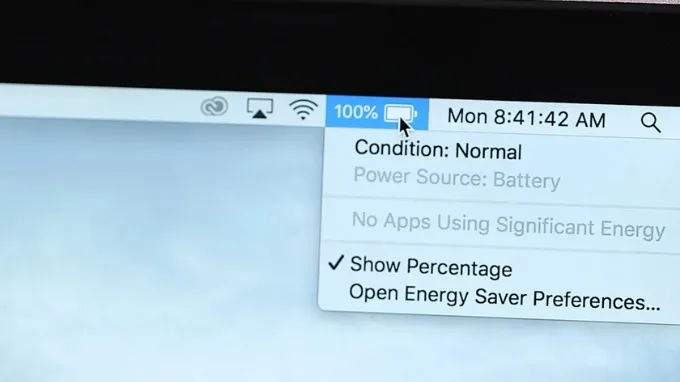 Vì sao nên bật hiển thị phần trăm pin MacBook?