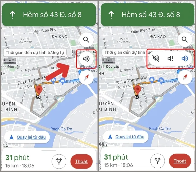 Cách bật chỉ đường trên iPhone bằng giọng nói qua Google Maps