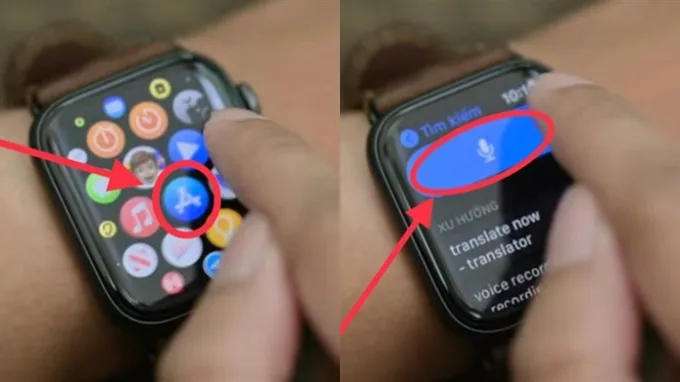 Tìm kiếm ứng dụng Google Maps trên Apple Watch