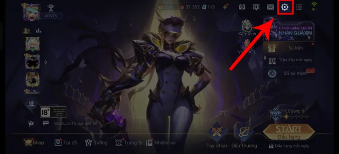 Kiểm tra cài đặt micro trong game