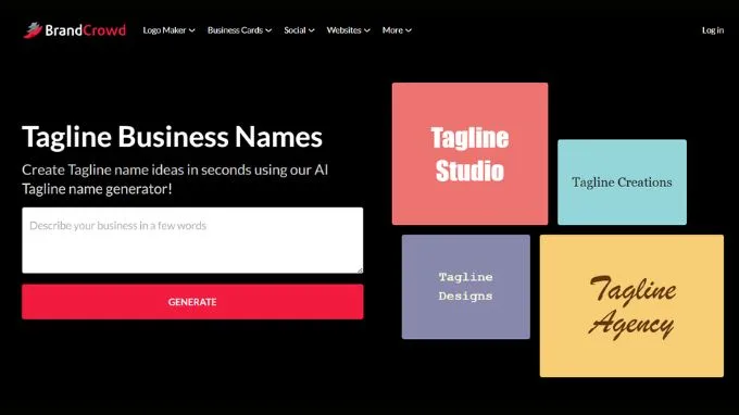 BrandCrowd Slogan Maker