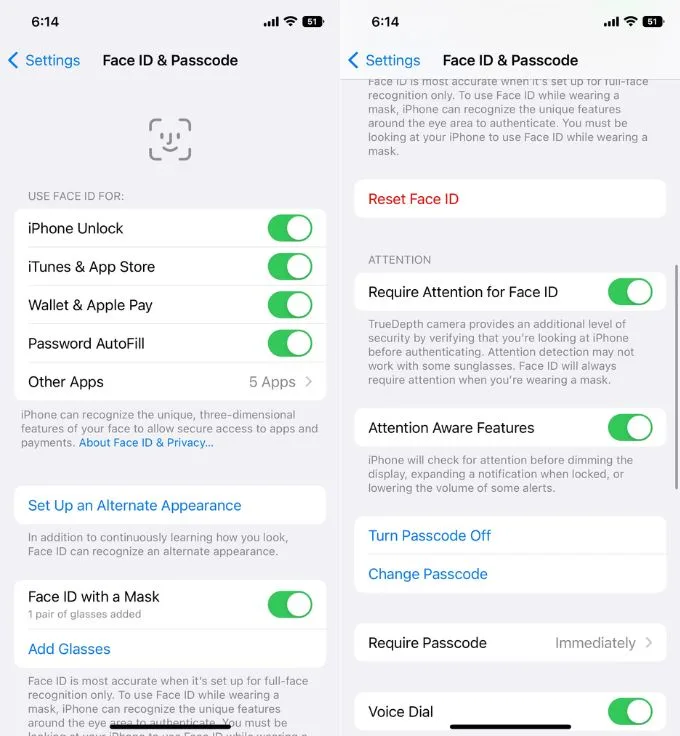 Khắc phục lỗi Face ID trên iPhone 12 cũ