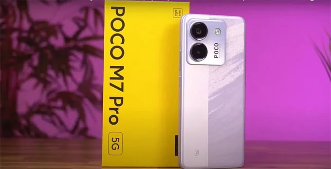 Thiết kế của POCO M7 Pro 5G là một trong những tính năng nổi bật của nó