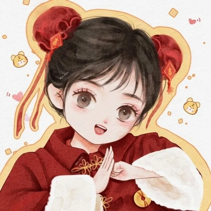 Ảnh avatar Tết cute, đáng yêu