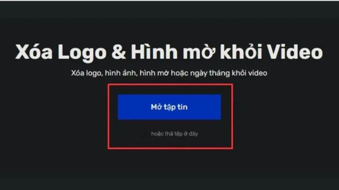 Xóa vật thể khỏi video bằng Online Video Cutter