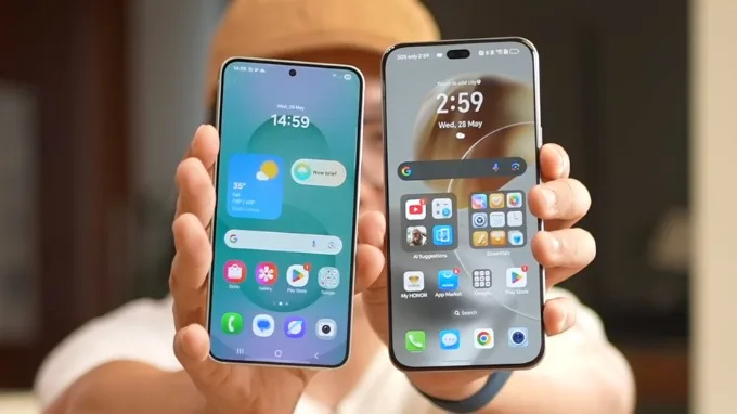 So sánh HONOR 400 Pro và Samsung Galaxy S25 về màn hình