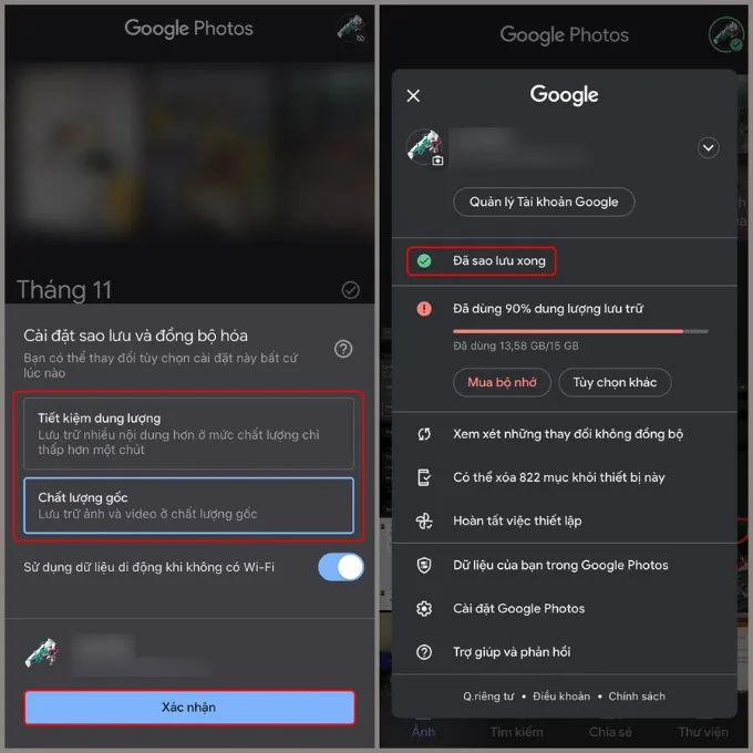 Chuyển hình ảnh từ iPhone sang Android trên Google Photos