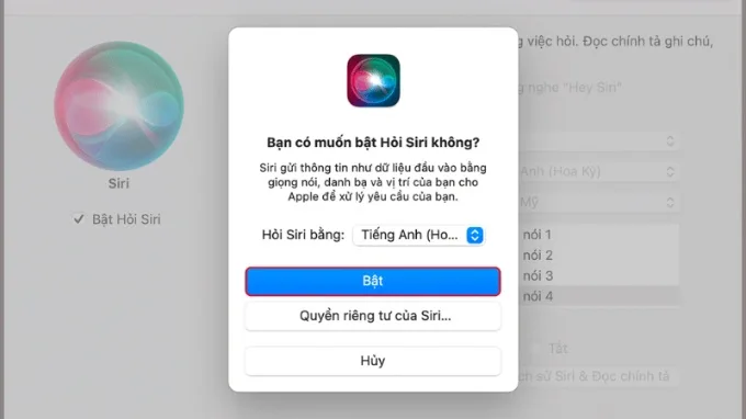 Cách đặt báo thức trên MacBook bằng trợ lý ảo Siri