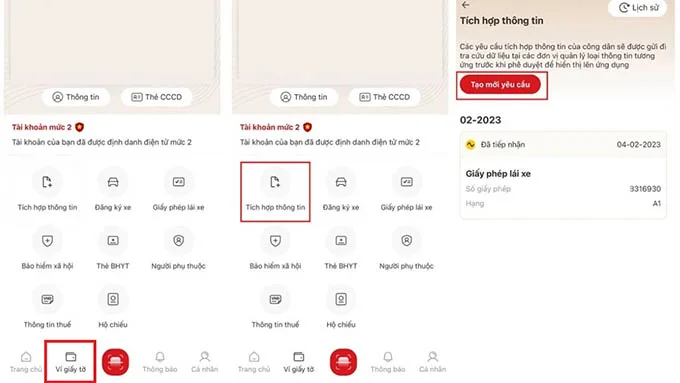 Cách tích hợp bằng lái xe, giấy phép lái xe vào VNeID trên điện thoại