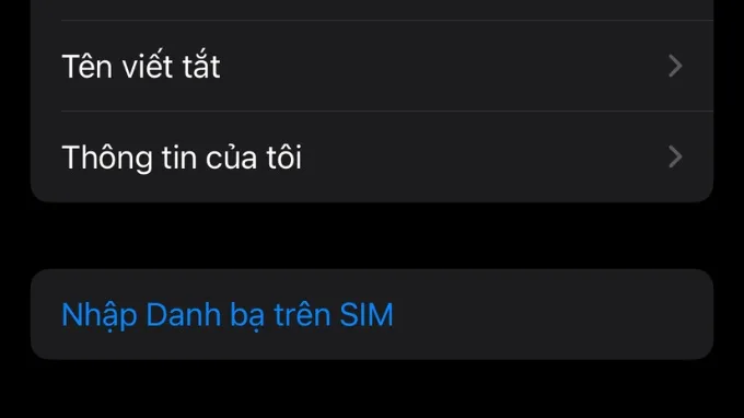 Chuyển danh bạ iPhone sang Samsung bằng thẻ SIM